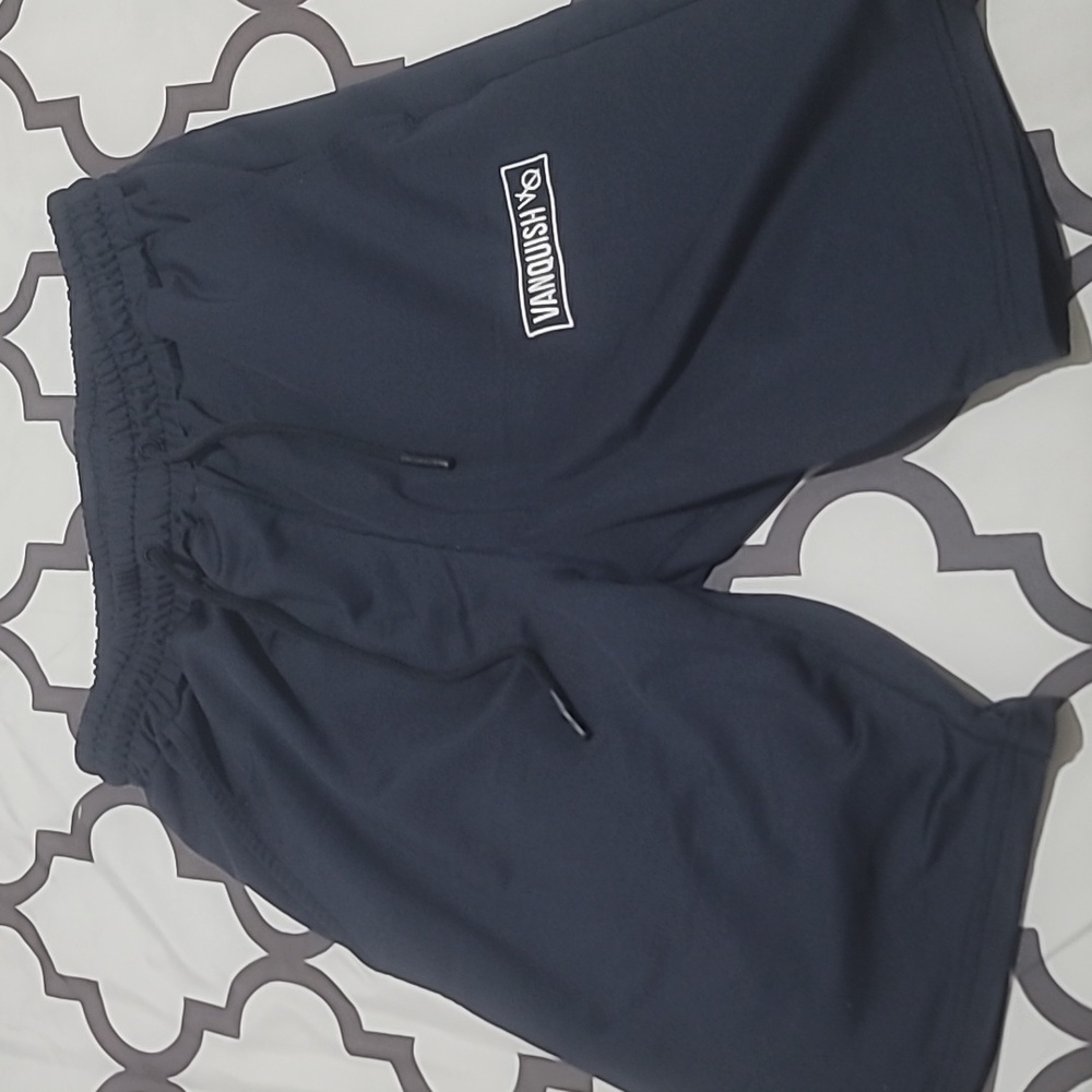 Vanquish VQ FItness Dark Blue Training Gym Shorts Men's Size Medium